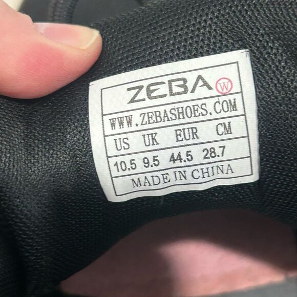 ZEBA Sneakers Men’s Size 10.5W Black Hand’s Free Slip On Walking Shoe Sneakers - Picture 8 of 12